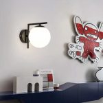 Απλίκα τοίχου μεταλλική Ε27 19Χ15Χ22 εκ. μαύρη με γυαλί - GLOBOBOX BD193 BK