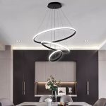 Φωτιστικό κρεμαστό Φ40-Φ30-Φ20 εκ. LED 57W 4000K μαύρο - GLOBOBOX 935-432-2