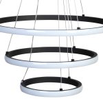 Φωτιστικό κρεμαστό Φ40-Φ30-Φ20 εκ. LED 57W 4000K μαύρο - GLOBOBOX 935-432-2