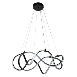 Φωτιστικό κρεμαστό Φ62Χ18 εκ. LED 84W 4000K μαύρο - GLOBOBOX 936-550-2