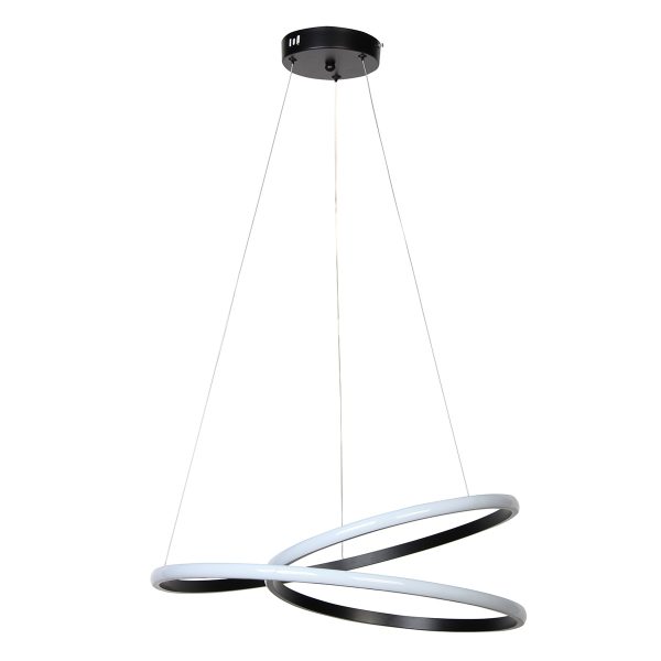 Φωτιστικό κρεμαστό Φ53 εκ. LED 55W 4000K μαύρο - GLOBOBOX 914-500-2