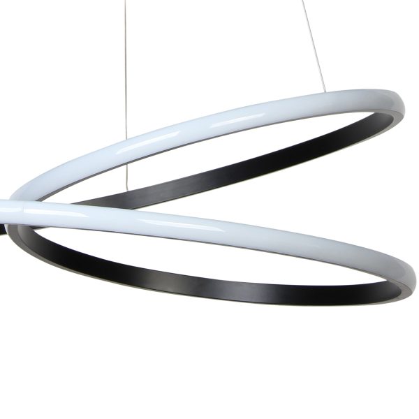 Φωτιστικό κρεμαστό Φ53 εκ. LED 55W 4000K μαύρο - GLOBOBOX 914-500-2