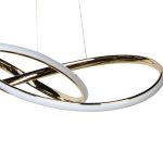 Φωτιστικό κρεμαστό Φ60 εκ. LED 57W 4000K χρυσό - GLOBOBOX 917-600-1