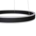 Φωτιστικό κρεμαστό Φ50 εκ. LED 64W 4000K μαύρο - GLOBOBOX 933-500-2