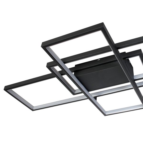 Φωτιστικό οροφής LED 120W 87,5Χ49,5Χ8,5 εκ. μαύρο με controller - GLOBOBOX 602156