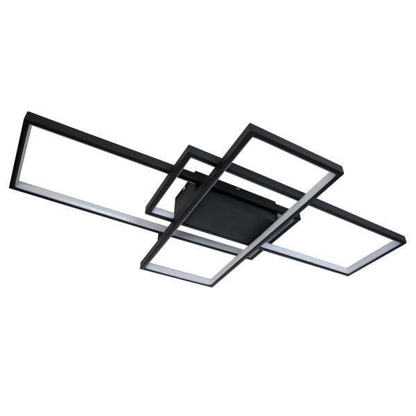 Φωτιστικό οροφής LED 120W 87,5Χ49,5Χ8,5 εκ. μαύρο με controller - GLOBOBOX 602156