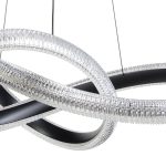 Φωτιστικό κρεμαστό μεταλλικό LED 48W Φ60Χ15 εκ. μαύρο με ακρυλικό - GLOBOBOX 175890