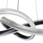 Φωτιστικό κρεμαστό μεταλλικό LED 48W Φ60Χ15 εκ. μαύρο με ακρυλικό - GLOBOBOX 175890