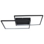 Φωτιστικό οροφής LED 34W 80Χ34Χ8 εκ. μαύρο με controller - GLOBOBOX 602162