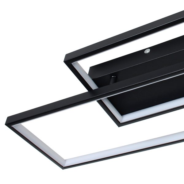 Φωτιστικό οροφής LED 34W 65Χ28Χ8 εκ. μαύρο με controller - GLOBOBOX 602164