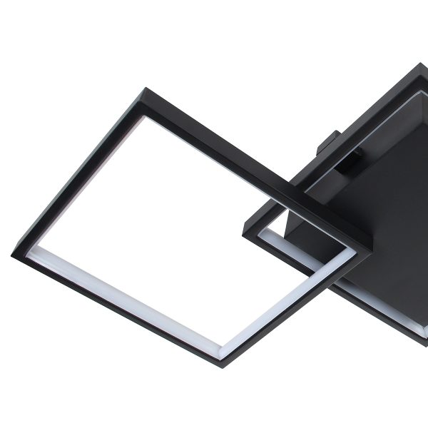 Φωτιστικό οροφής LED 34W 80Χ35Χ8 εκ. μαύρο με controller - GLOBOBOX 602166