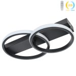Φωτιστικό οροφής LED 20W 41Χ27Χ7 εκ. μαύρο με controller - GLOBOBOX 602169