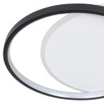 Φωτιστικό οροφής LED 53W 46Χ39Χ5,5 εκ. μαύρο με controller - GLOBOBOX 602175