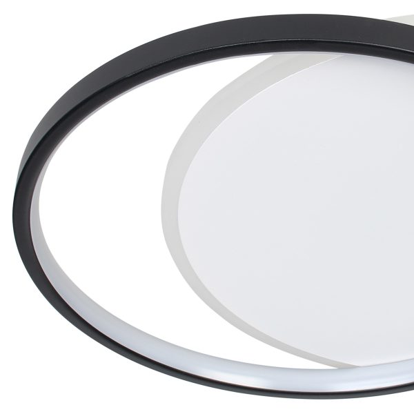 Φωτιστικό οροφής LED 53W 46Χ39Χ5,5 εκ. μαύρο με controller - GLOBOBOX 602175
